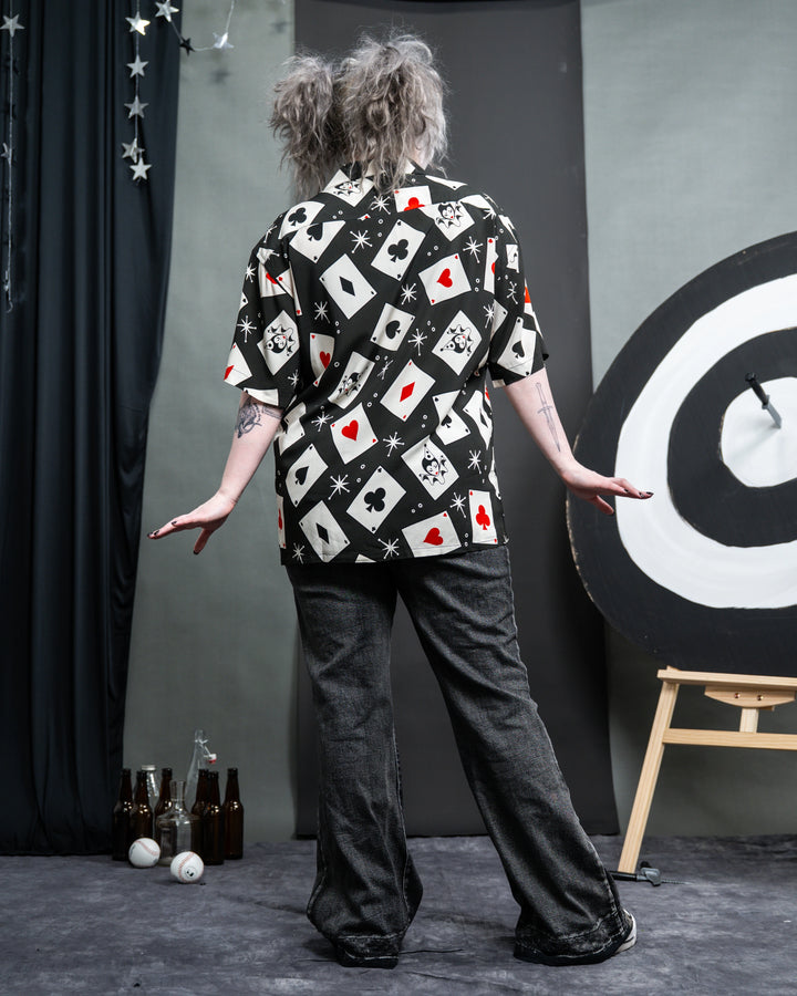 Playing Card Button Up