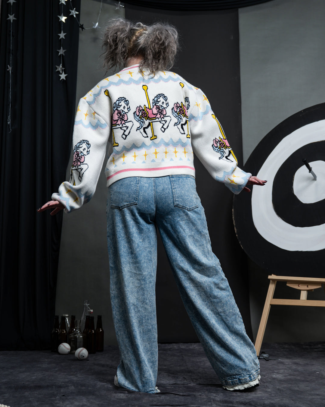 Carousel Cropped Cardigan