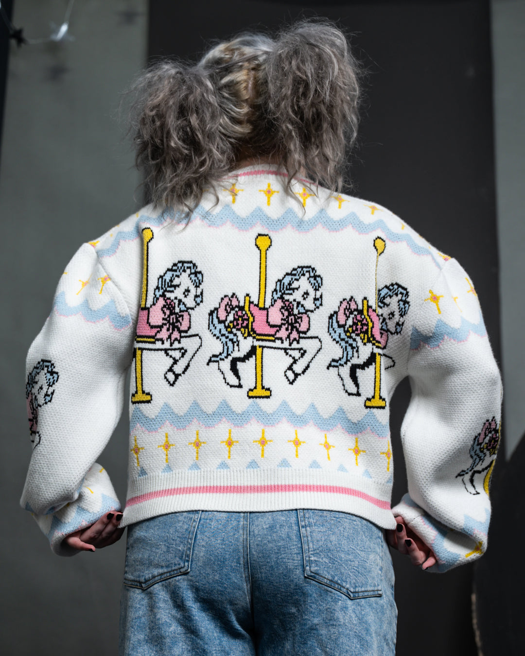 Carousel Cropped Cardigan
