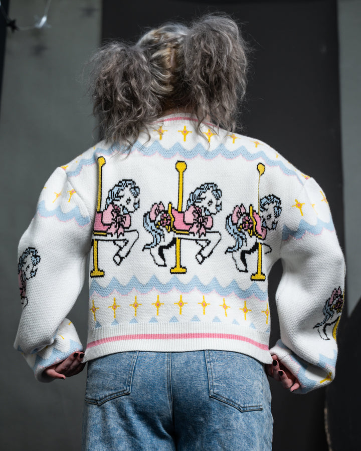 Carousel Cropped Cardigan