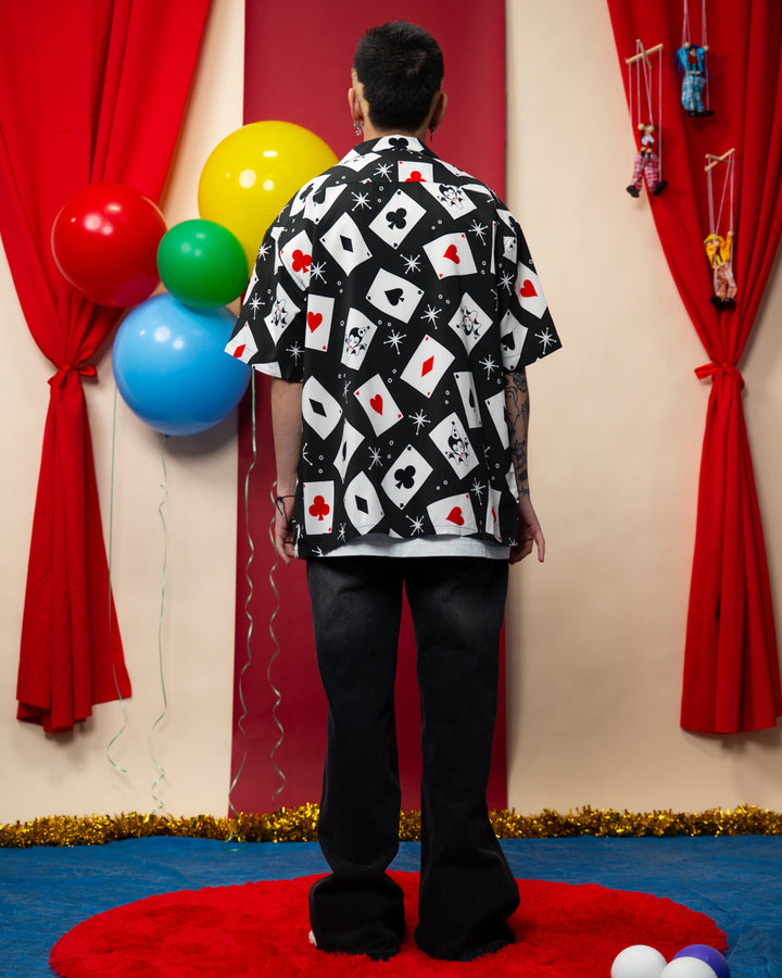 Playing Card Button Up
