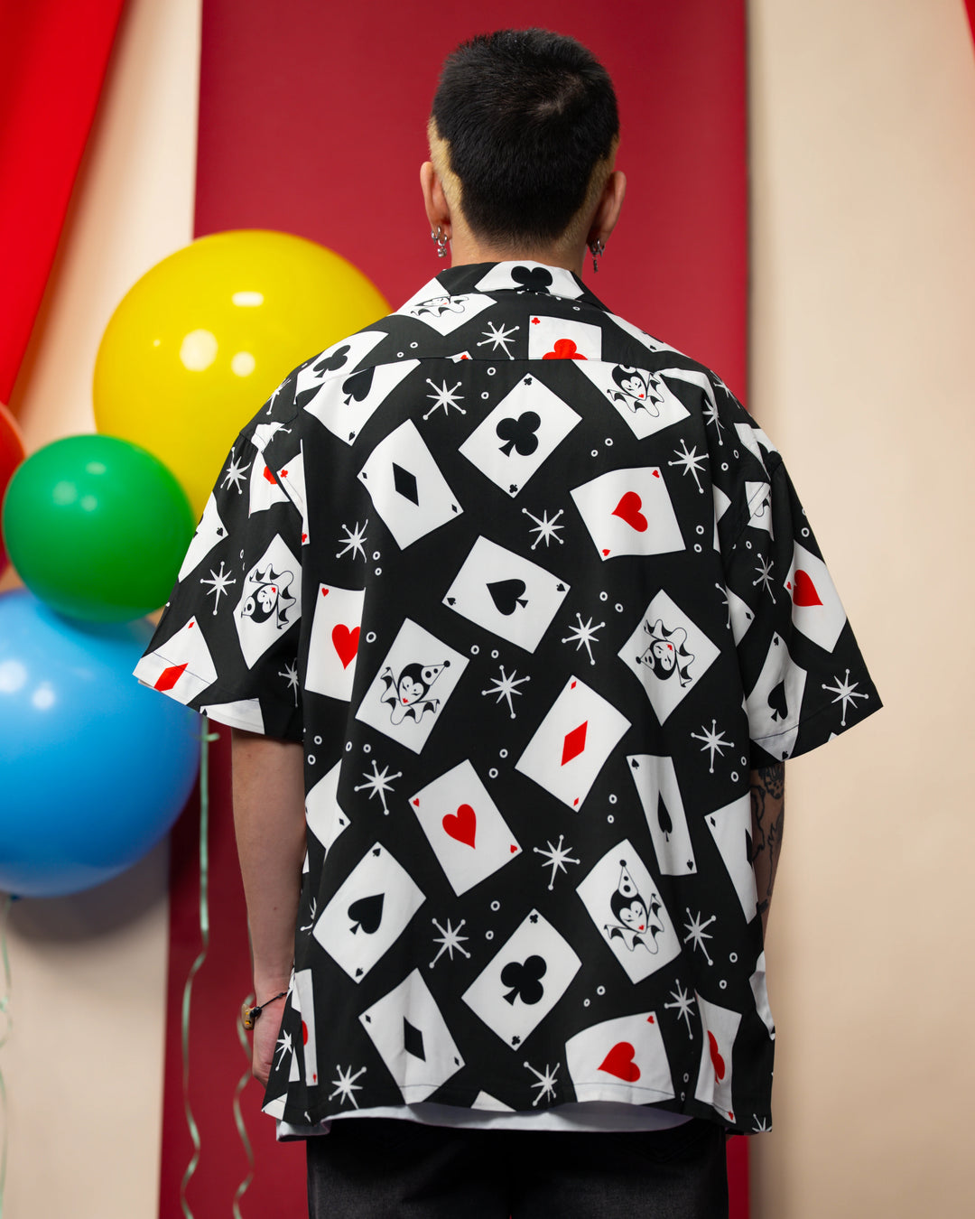 Playing Card Button Up