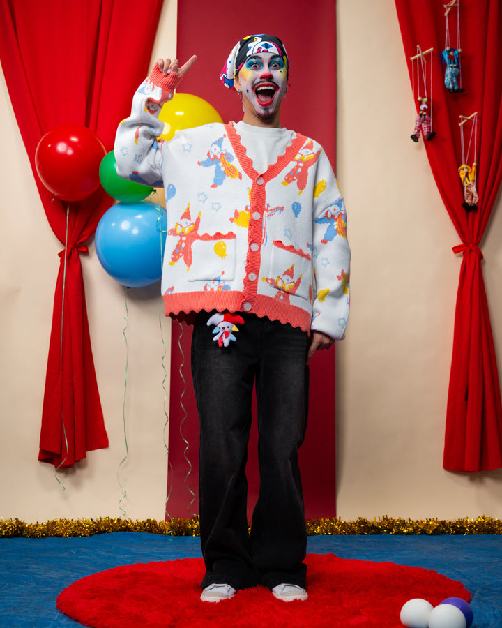 Clownin' Around Cardigan