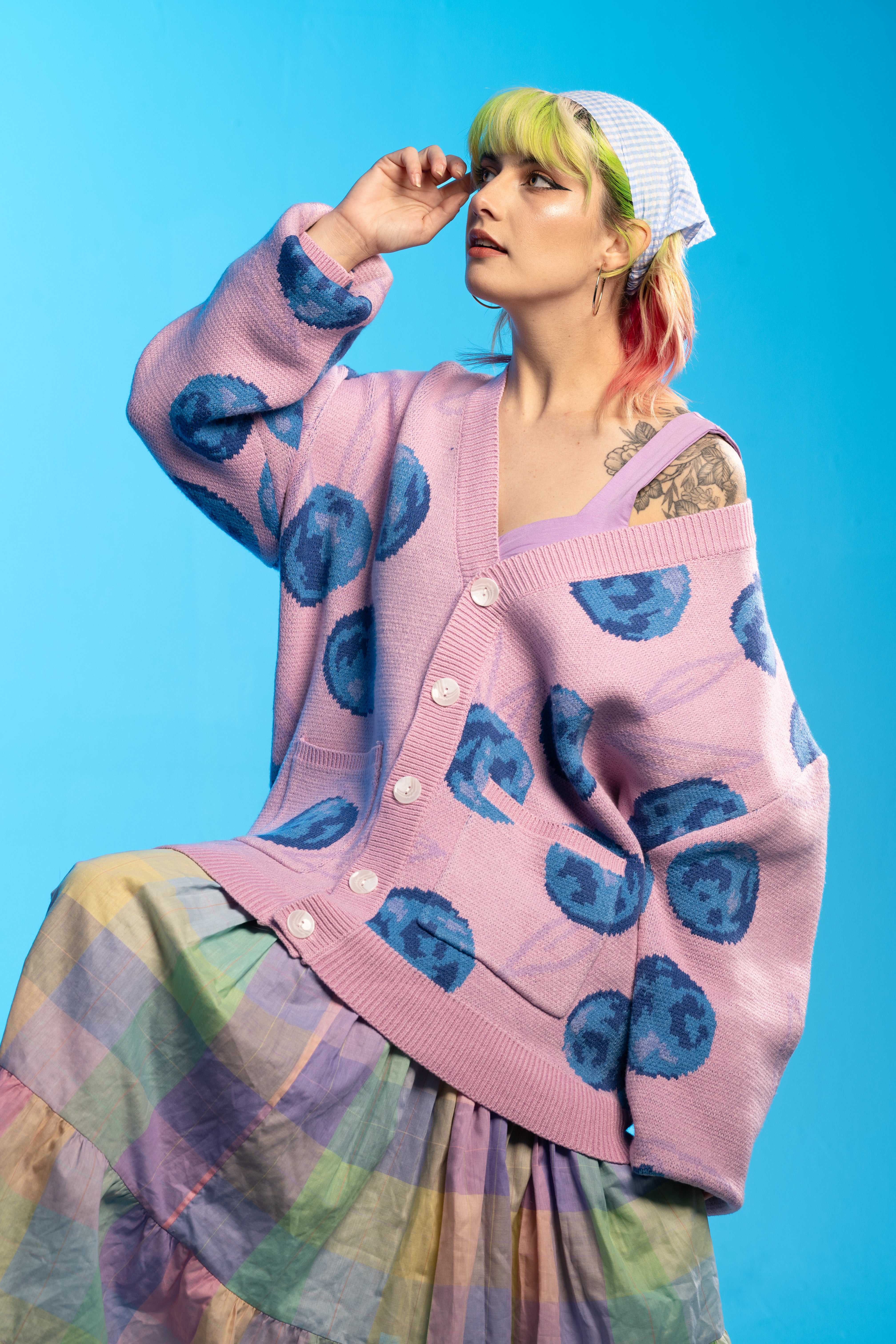 Feelin Blue-Berry Cardigan – Steady Hands