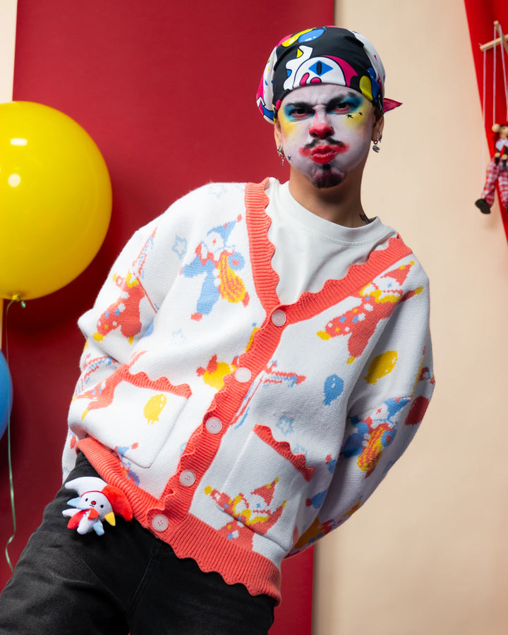 Clownin' Around Cardigan