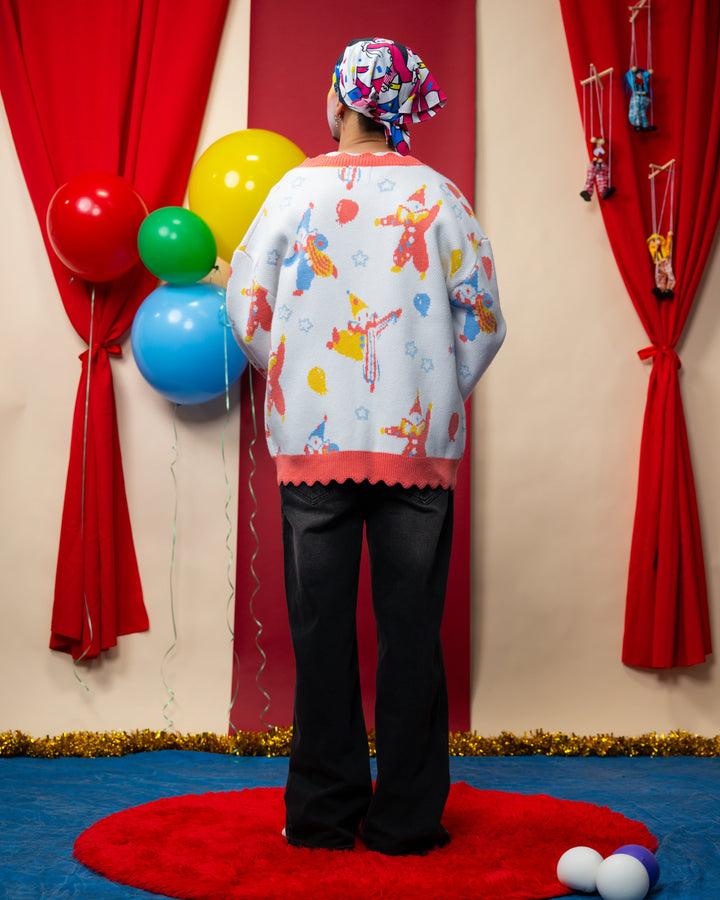 Clownin' Around Cardigan