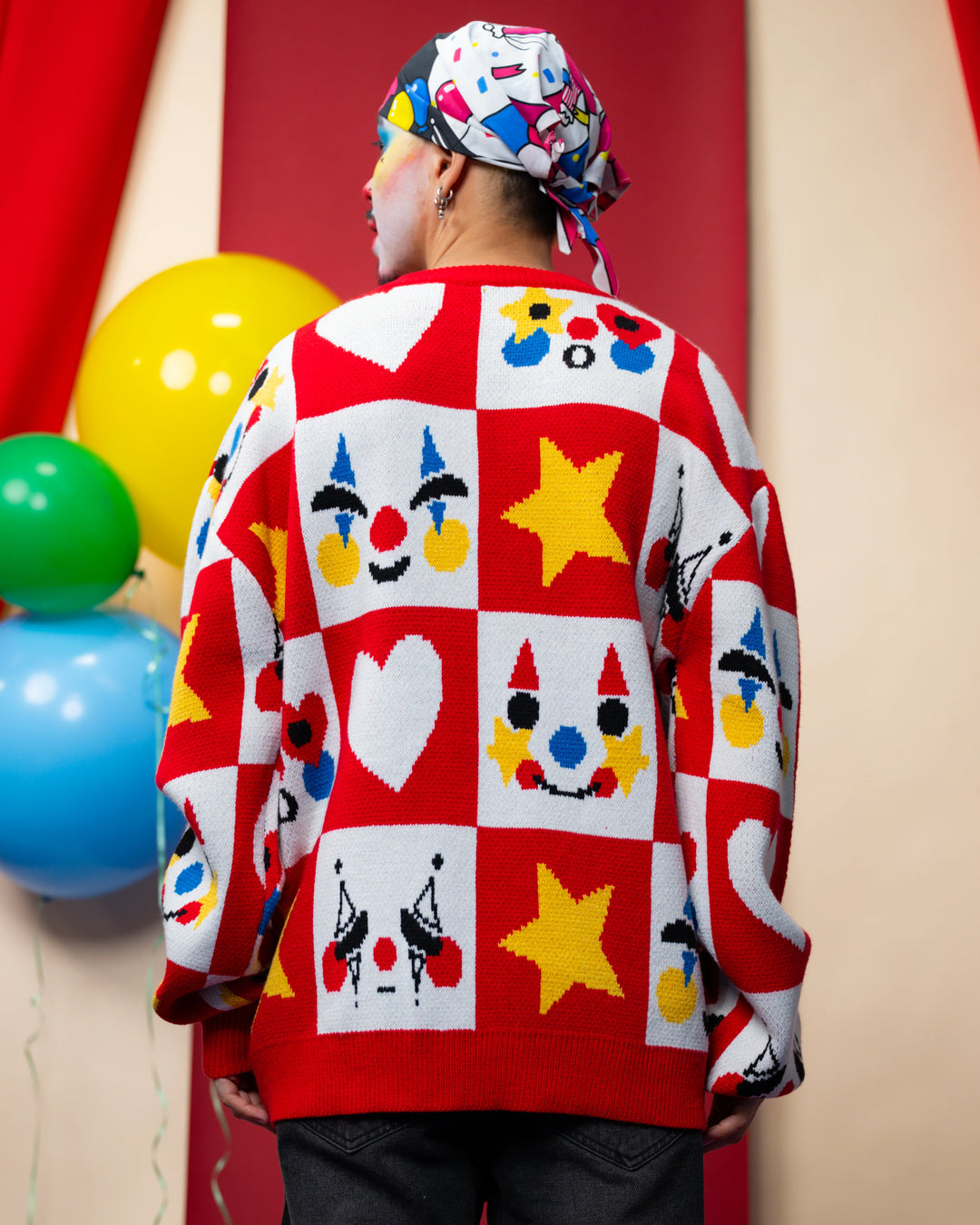 Checkered Clown Sweater
