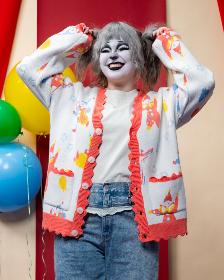 Clownin' Around Cardigan