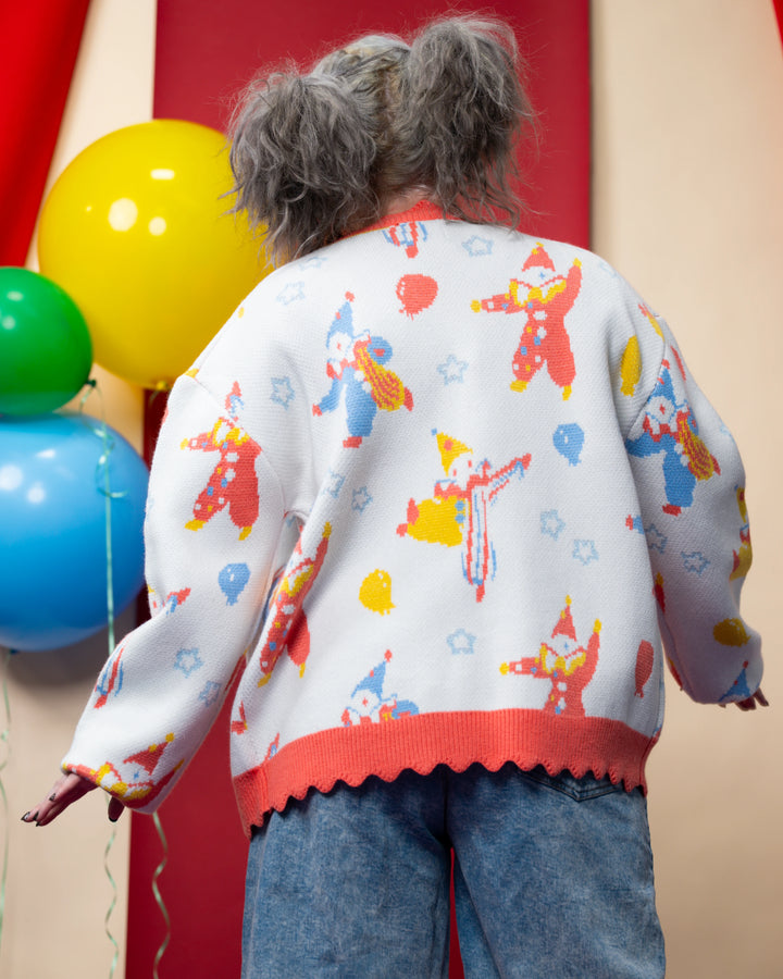 Clownin' Around Cardigan