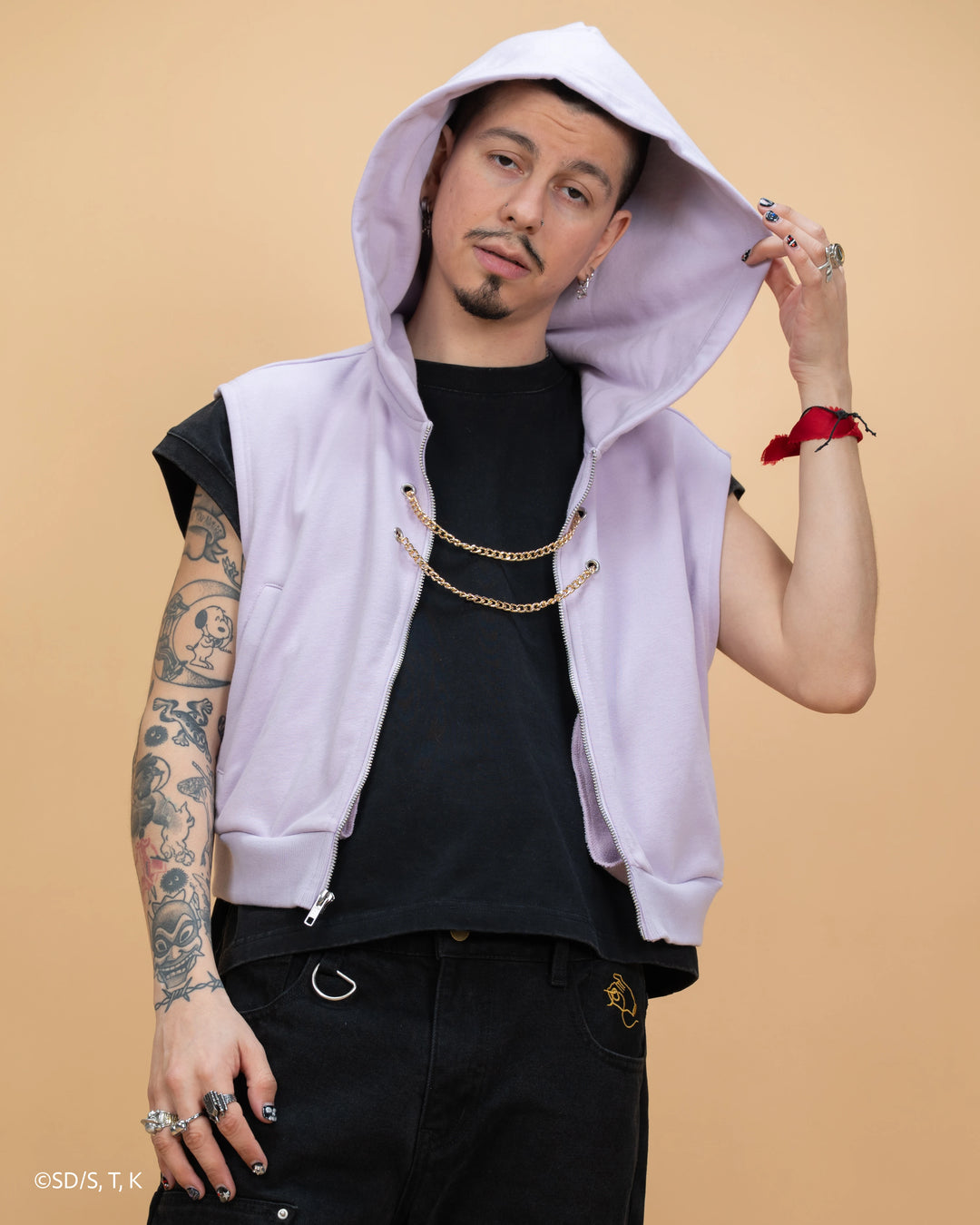 Cropped Marik Millennium Rod Hoodie