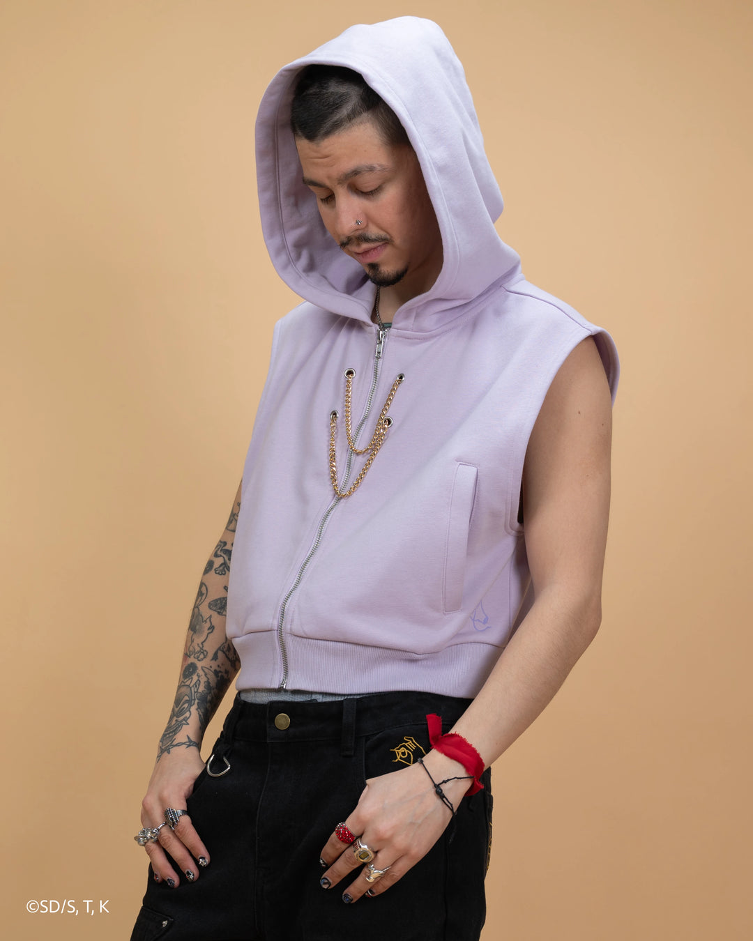 Cropped Marik Millennium Rod Hoodie