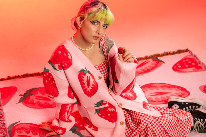 Strawberry With Me Cardigan