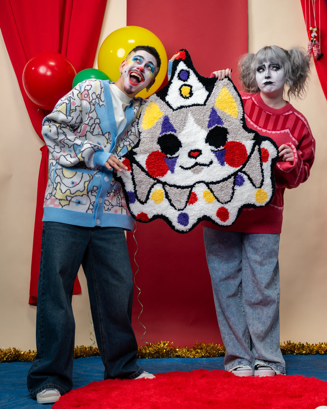 Clown Cat Rug