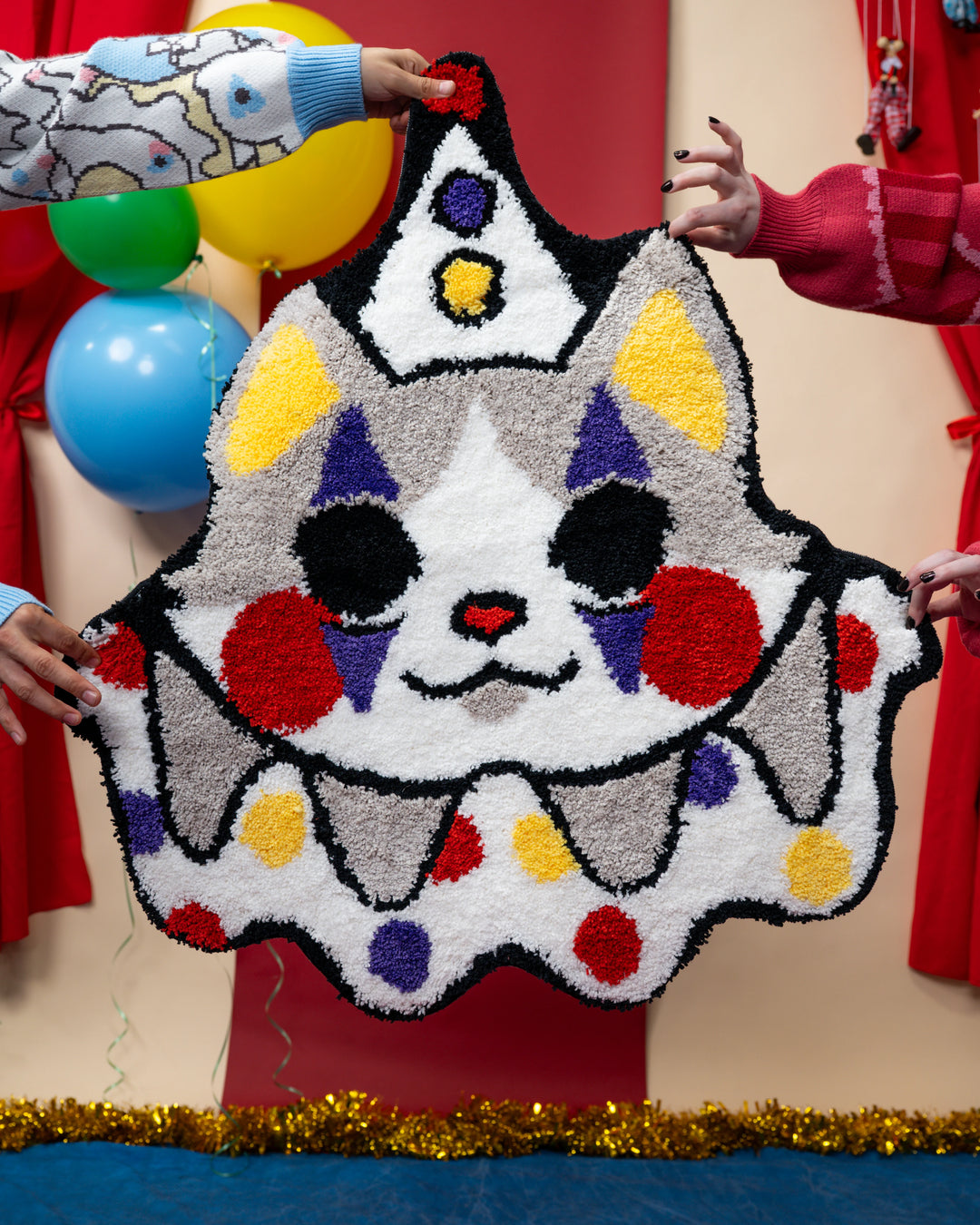 Clown Cat Rug