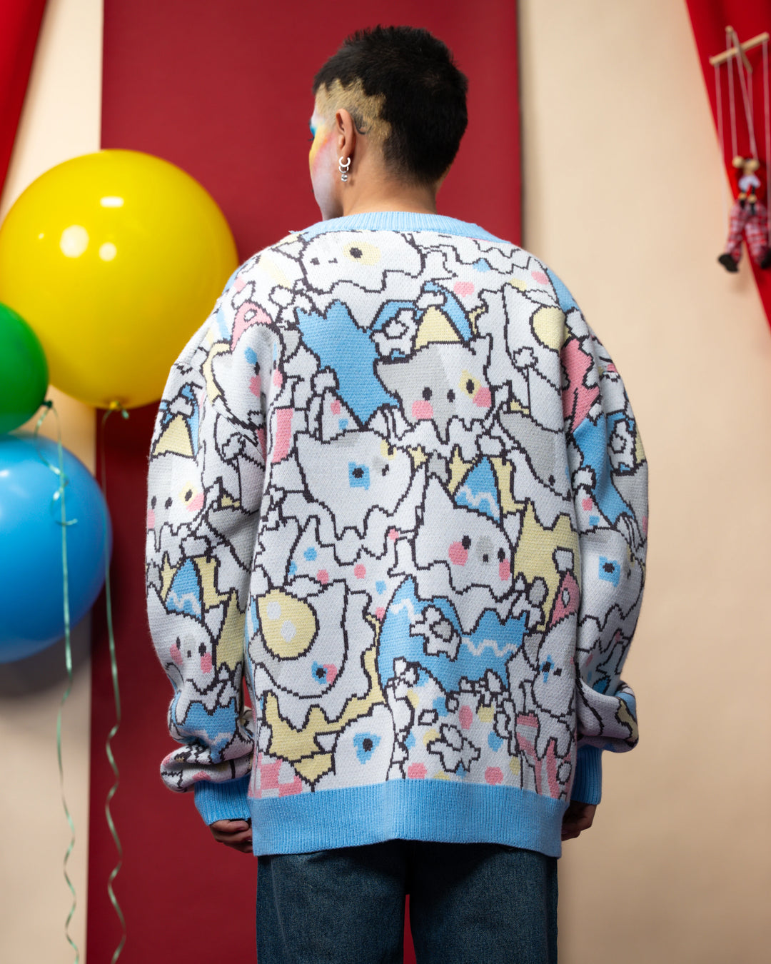 Cat Clown Cardigan