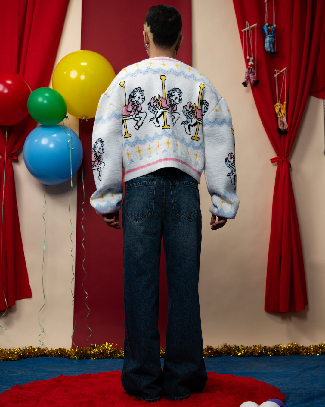 Carousel Cropped Cardigan
