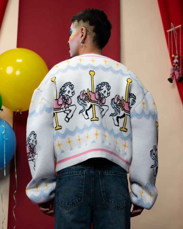 Carousel Cropped Cardigan