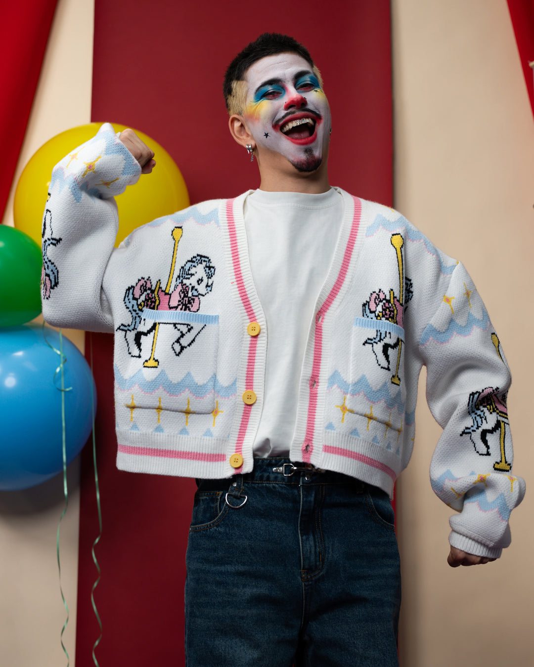 Carousel Cropped Cardigan