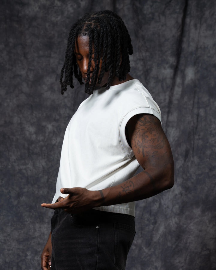 Off White Washed Tank