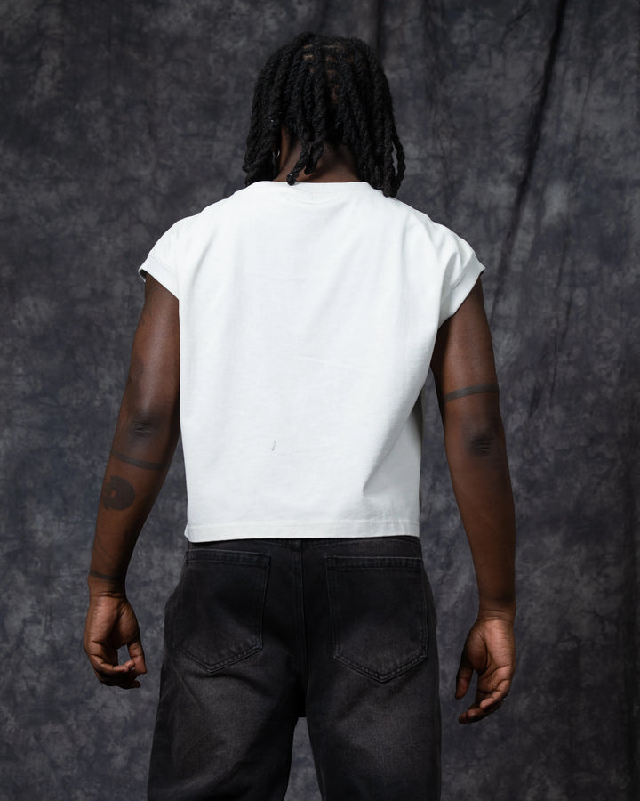 Off White Washed Tank