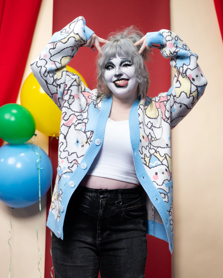 Cat Clown Cardigan