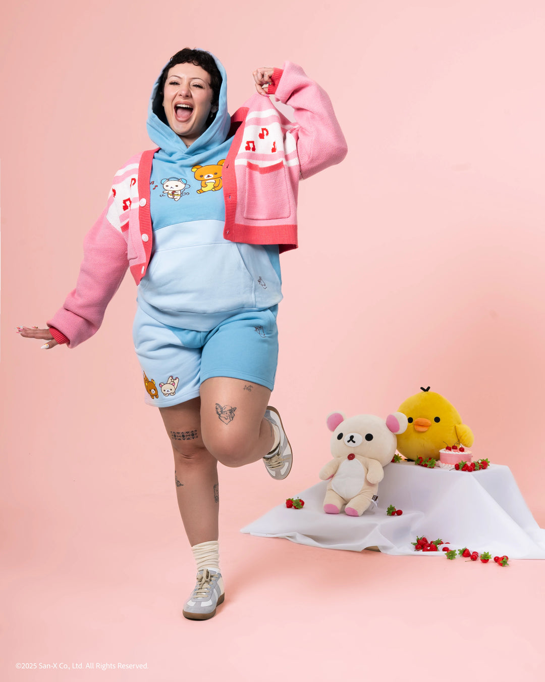 Korilakkuma Dance Cropped Cardigan