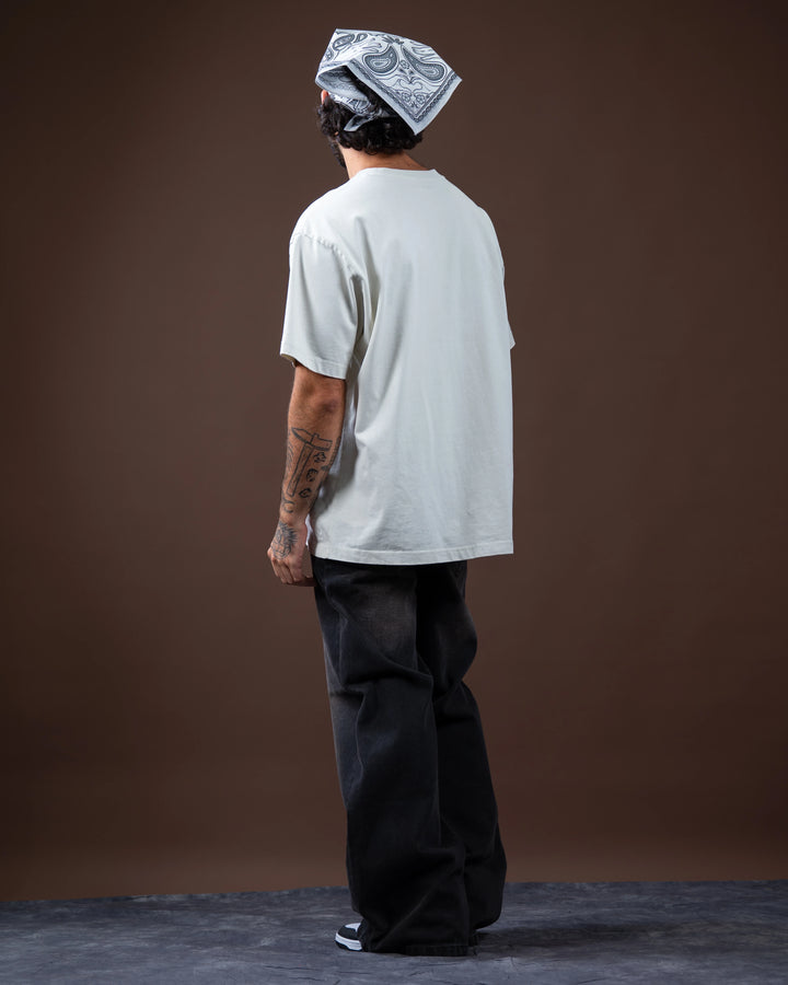 Off White Washed Tee