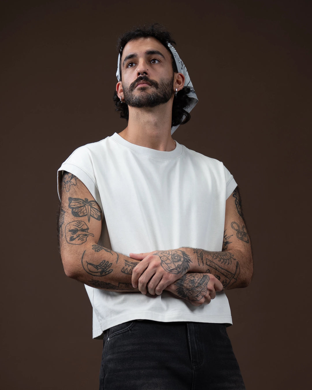 Off White Washed Tank
