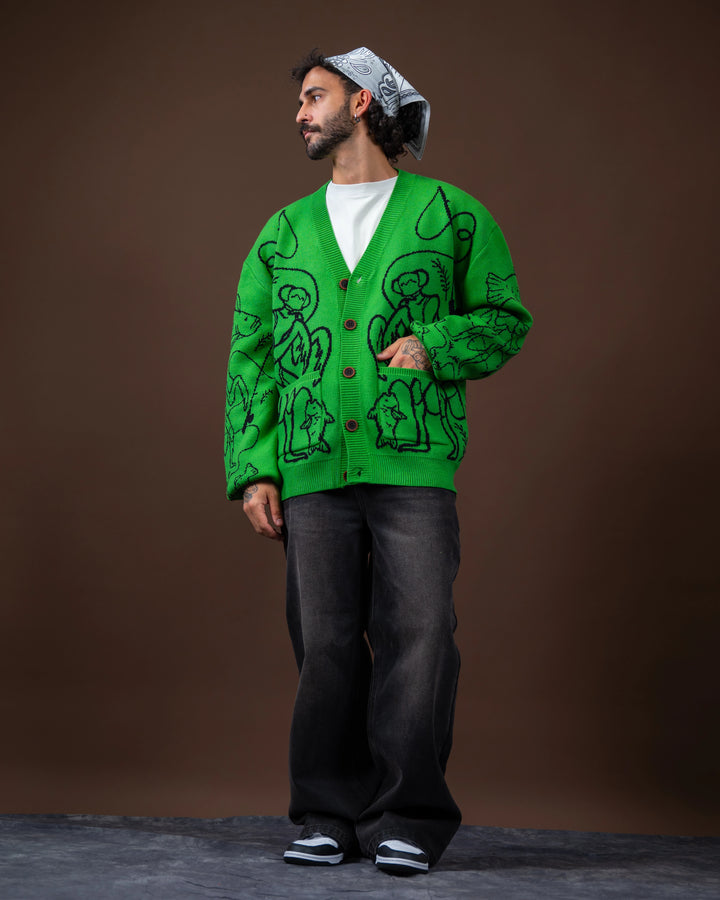 Mantis Man Cardigan