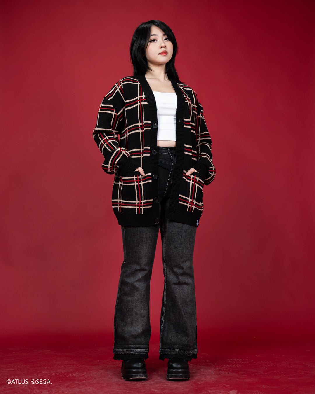 Shujin Academy Plaid Cardigan