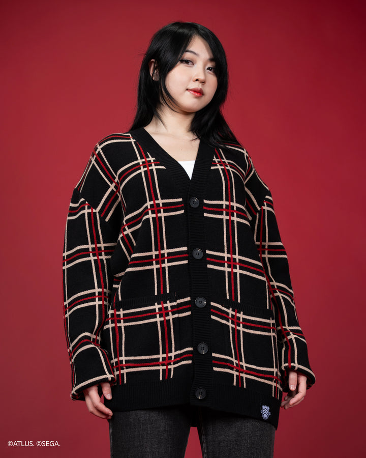 Shujin Academy Plaid Cardigan