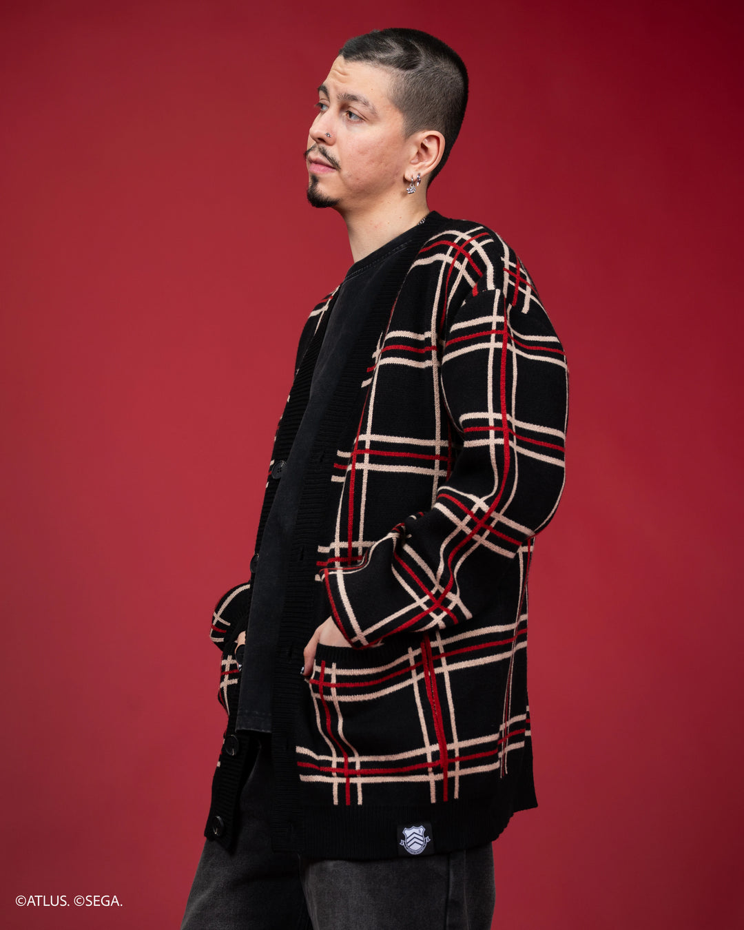 Shujin Academy Plaid Cardigan