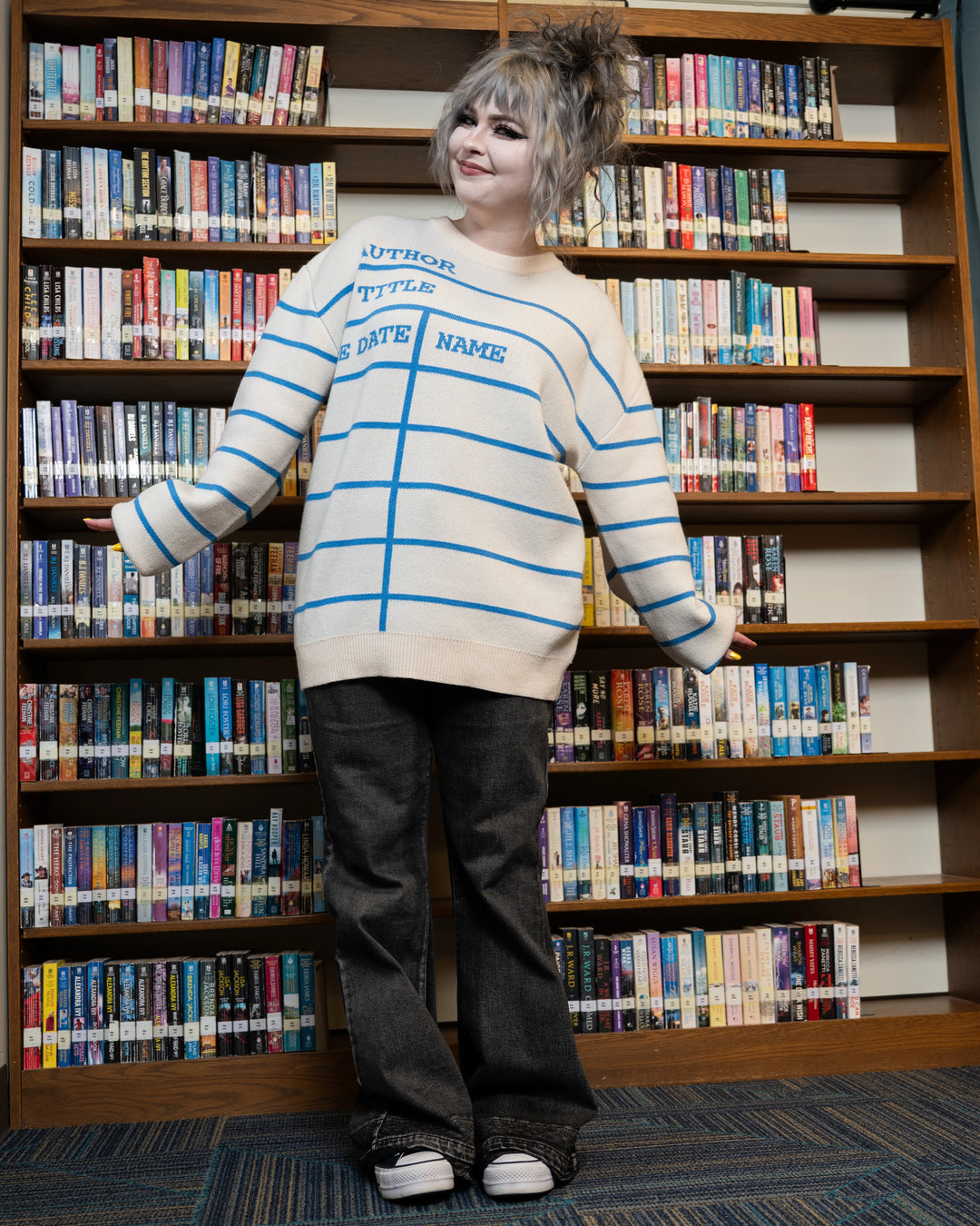 Library Card Sweater