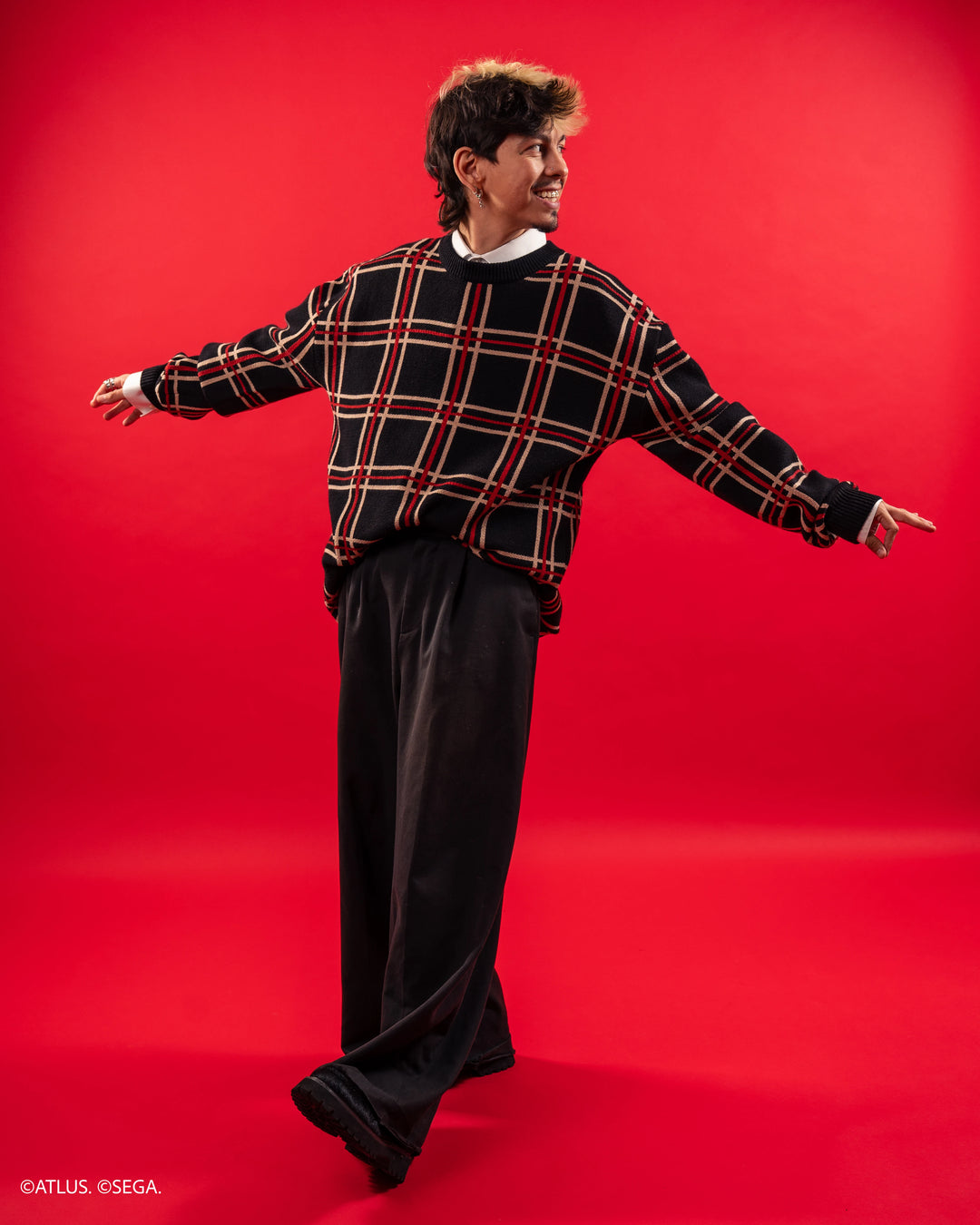 Shujin Academy Plaid Sweater