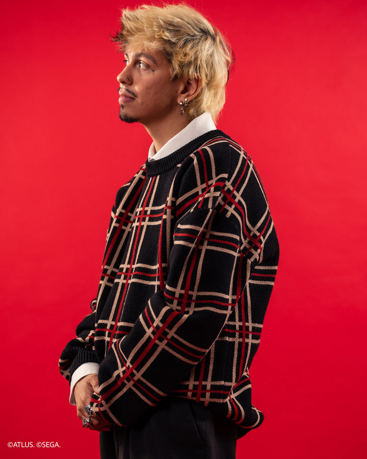 Shujin Academy Plaid Sweater