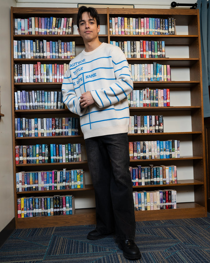 Library Card Sweater