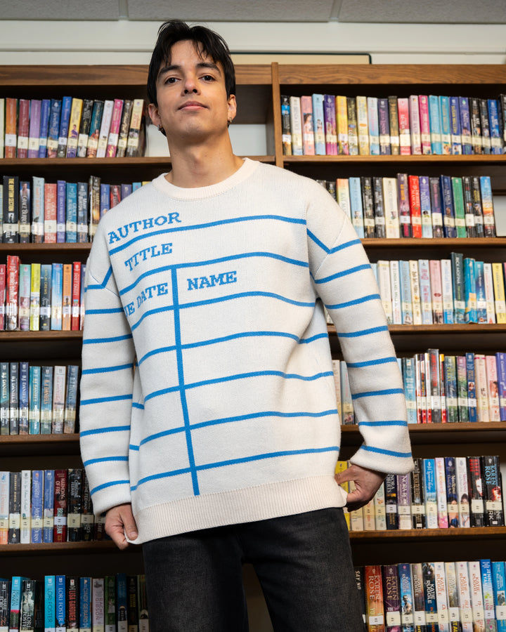 Library Card Sweater