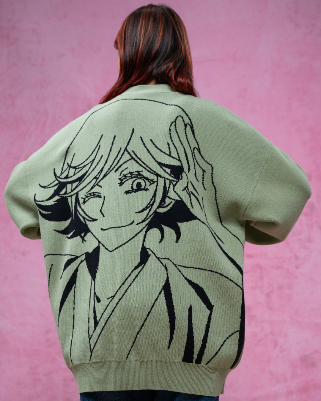 Divine White Snake Cardigan