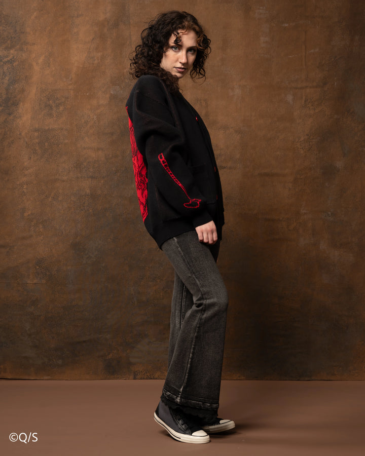 Shin Mask Cardigan