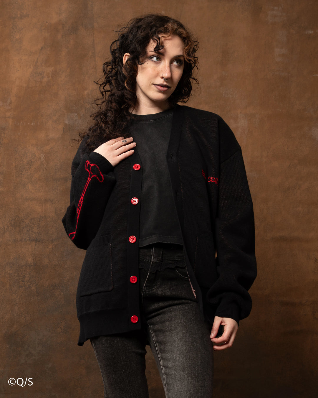 Shin Mask Cardigan