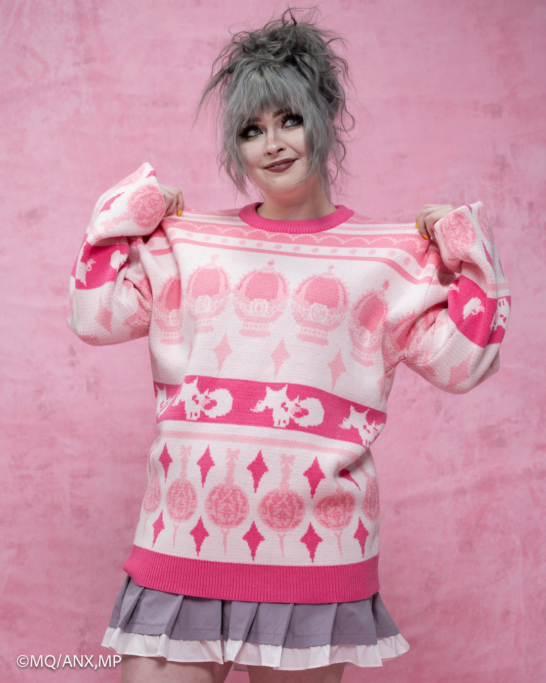 Madoka Magica Patterned Sweater
