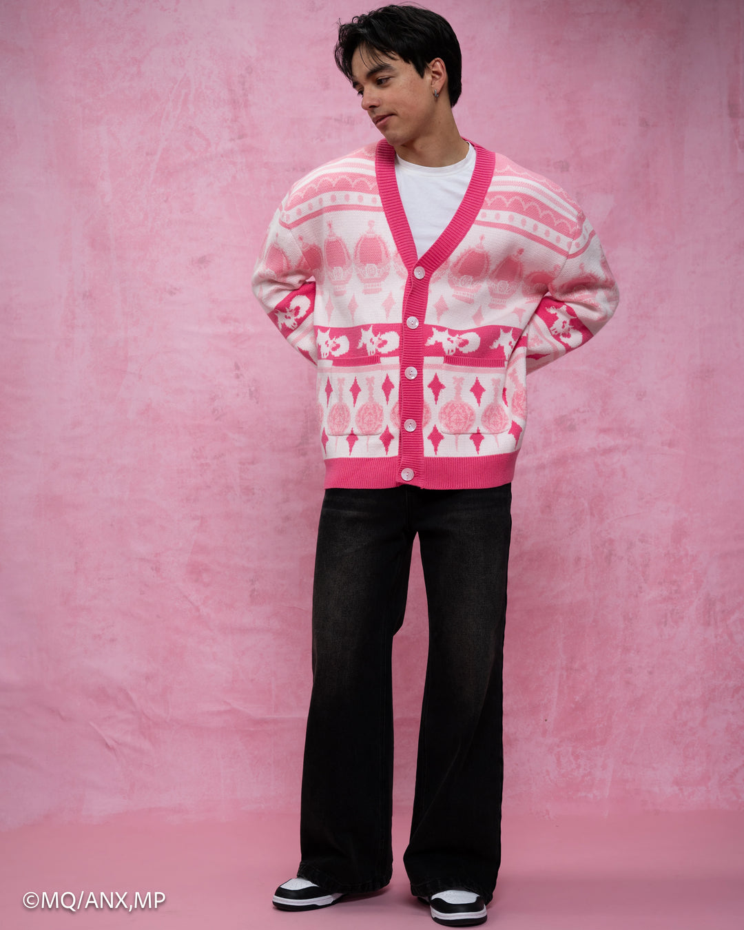 Madoka Magica Patterned Cardigan – Steady Hands Madoka Magica Patterned Cardigan – Steady Hands