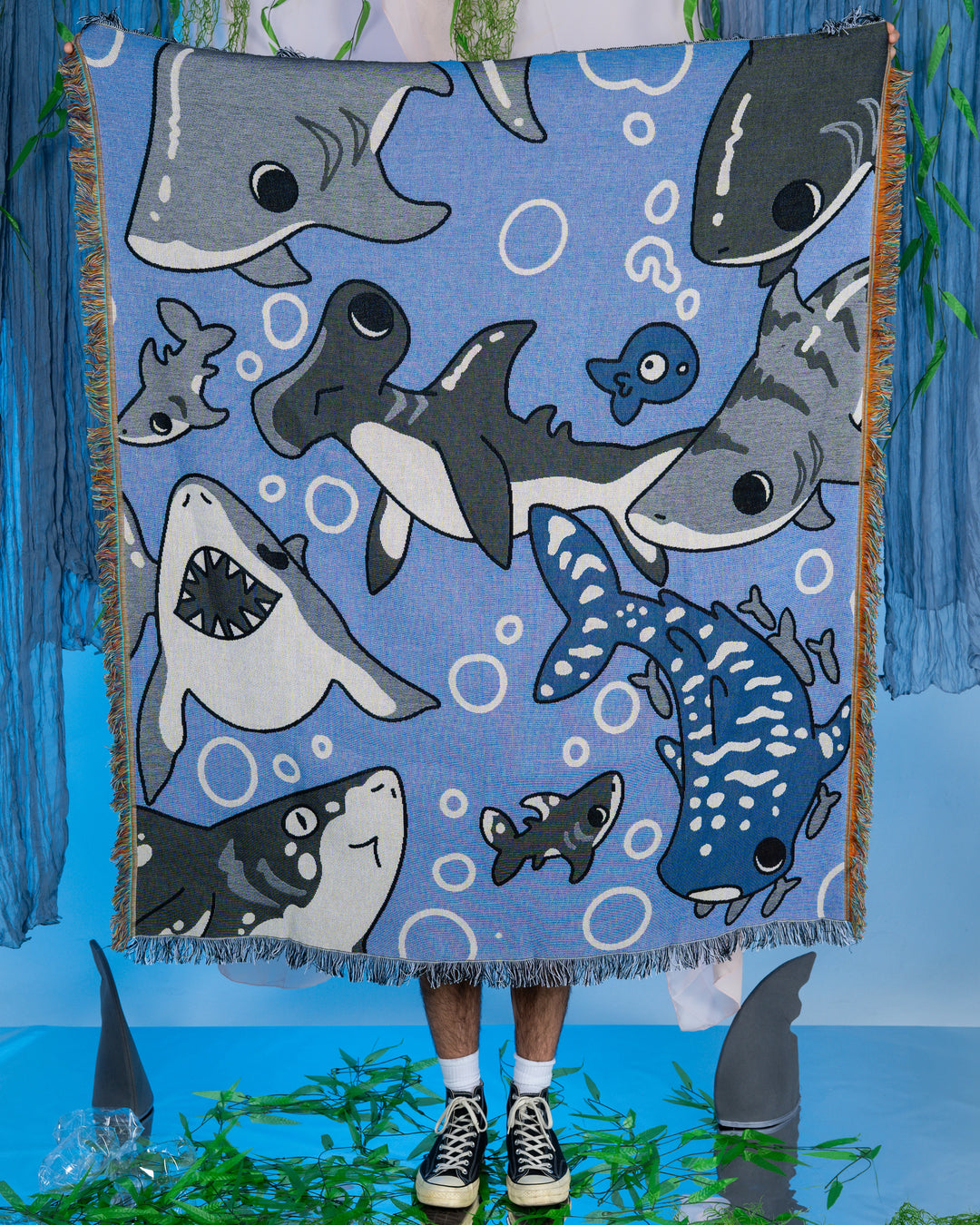 Shark Week Blanket