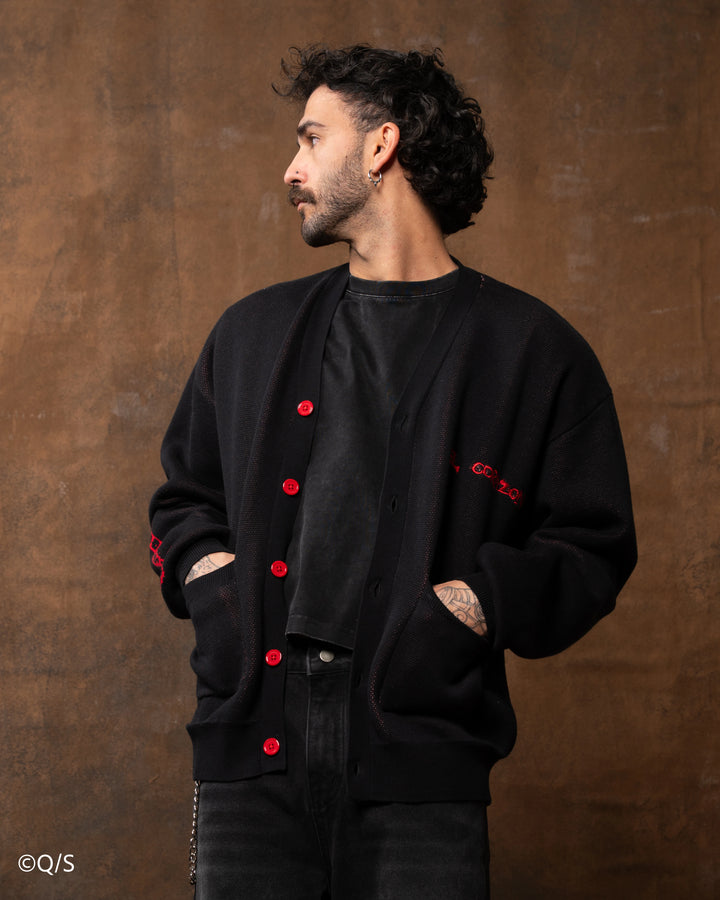 Shin Mask Cardigan