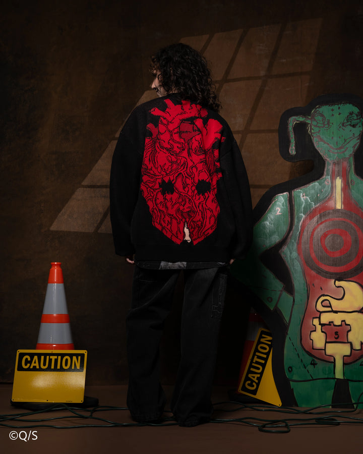 Shin Mask Cardigan