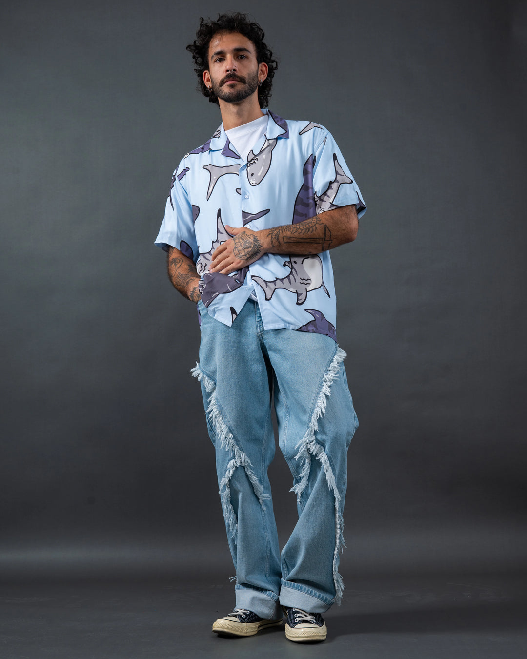 Shark Week Button Up