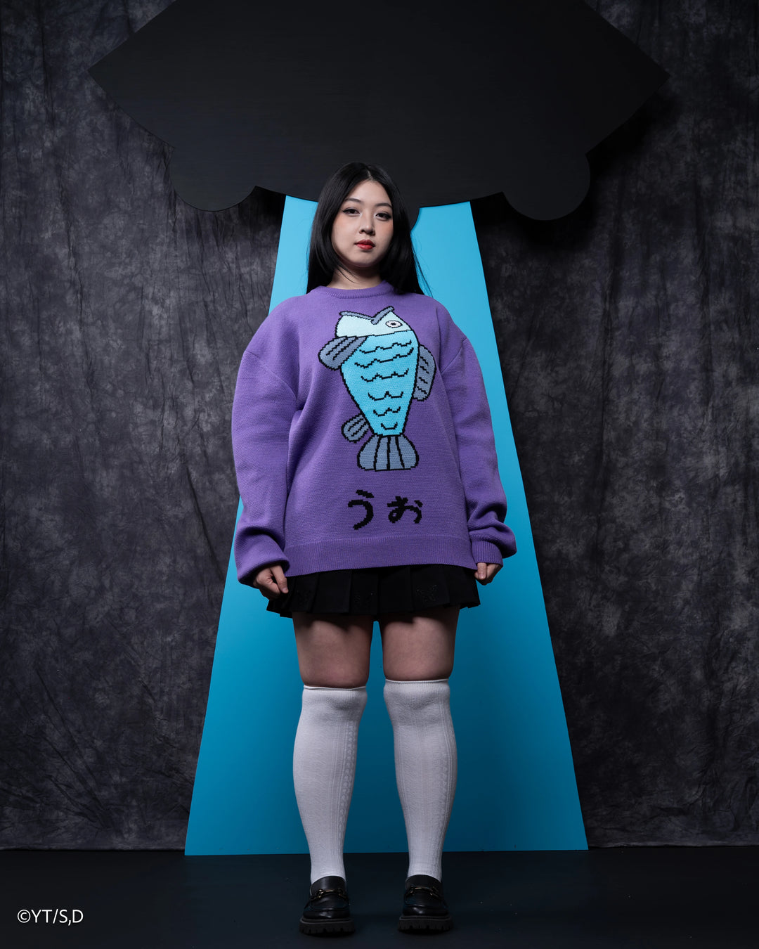 Purple Fish Sweater