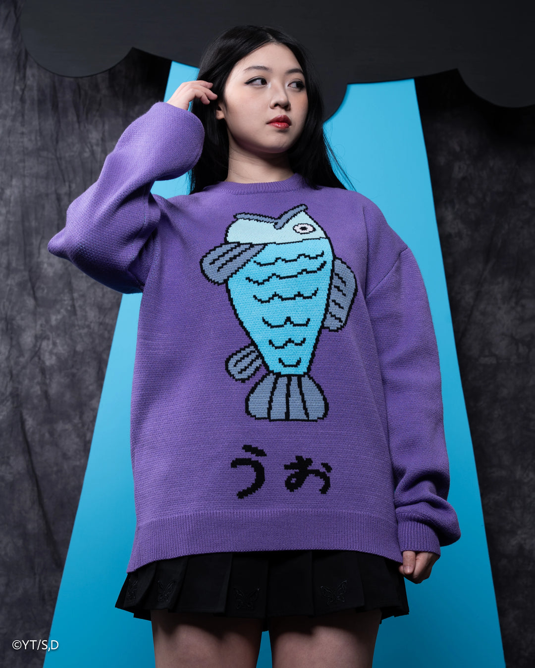 Purple Fish Sweater