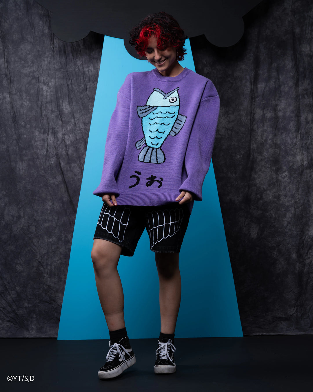 Purple Fish Sweater
