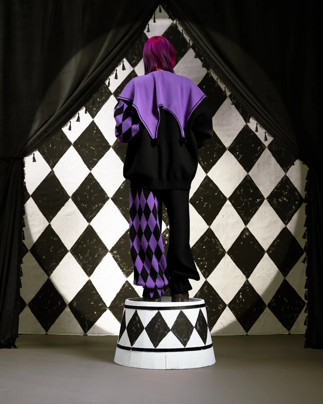 Amethyst Harlequin Cardigan